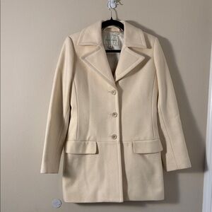Banana Republic Women's Cream Wool Coat Size S